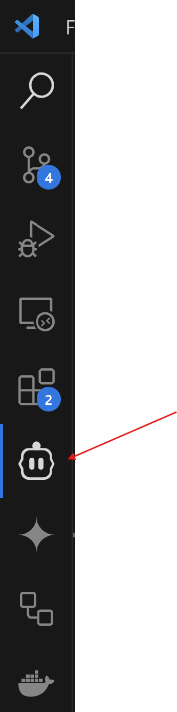 Cline icon in VSCode sidebar